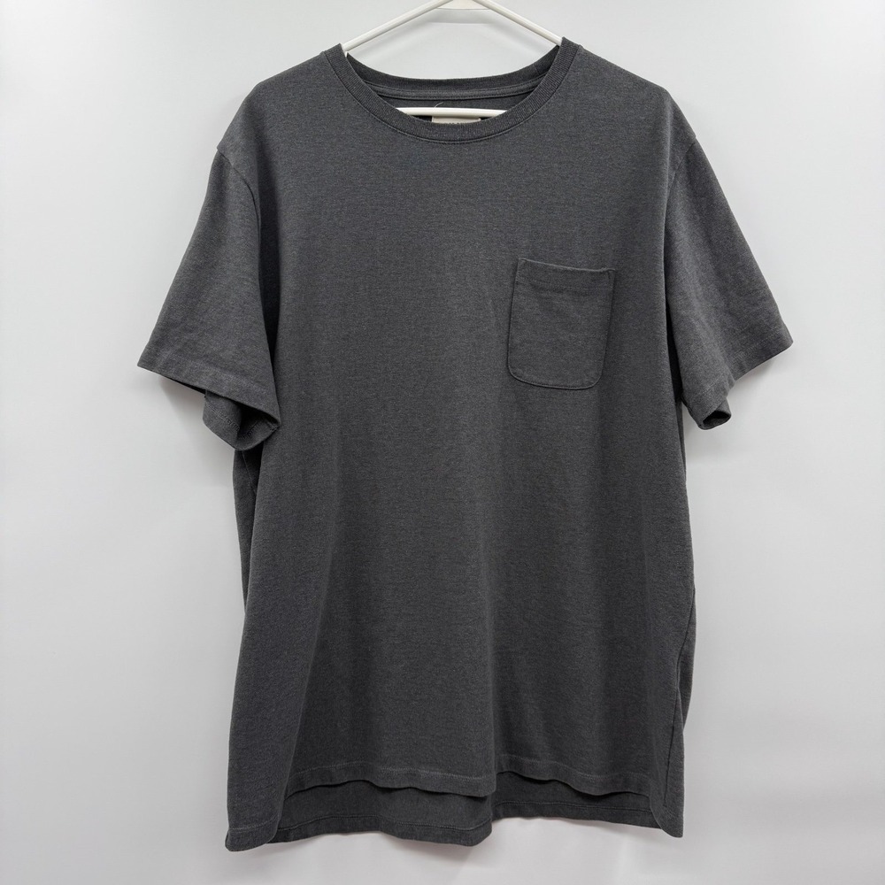 Taylor Stitch Shirt Mens 46 / XXL Gray Pocket Tee Recycled Basic T-Shirt